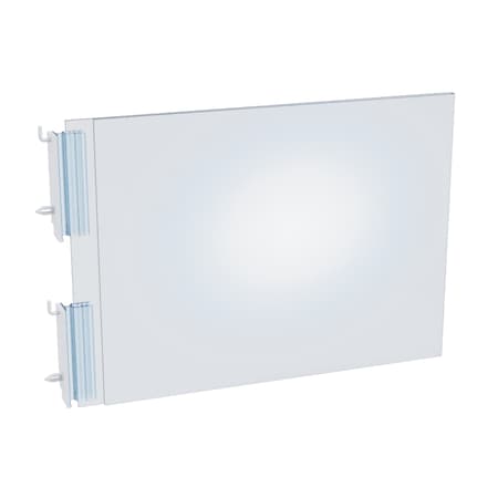 Azar Displays Two-Sided Acrylic Sign Holder W/ Pegboard Grippers 11"W x 8.5"H, PK10 103315